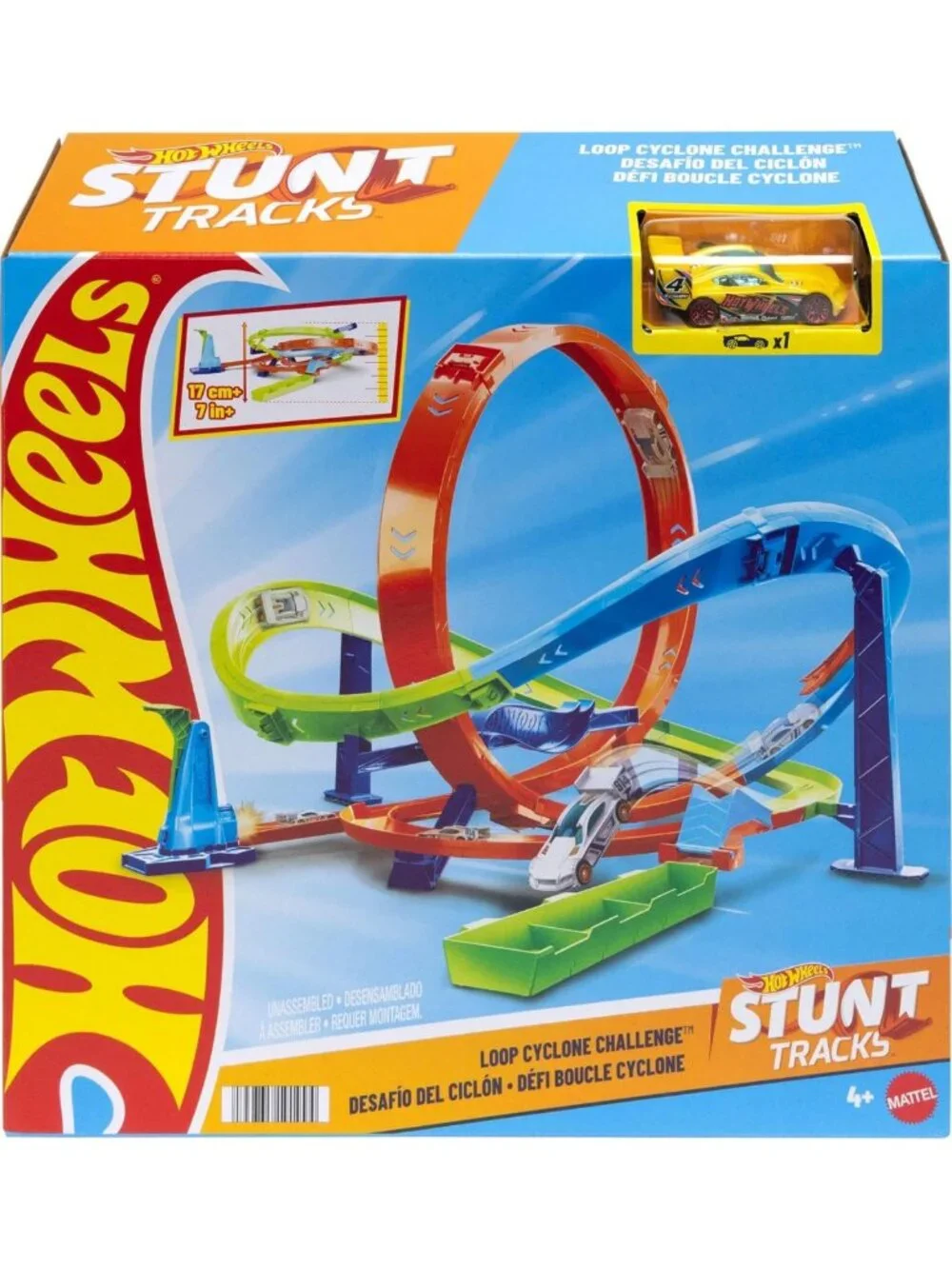 Exciting Action Loop Cyclone Challenge Track Set with Toy Car - Ultimate Race
